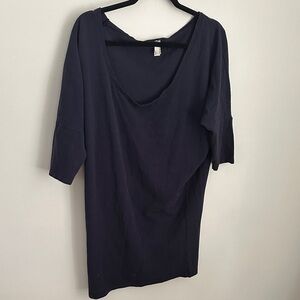 American Apparel Dark Blue Long Sleeve Top